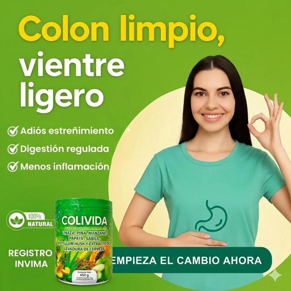 DILE ADIOS AL ESTREÑIMIENTO Y A LA PESADEZ CON COLIVIDA 🤗